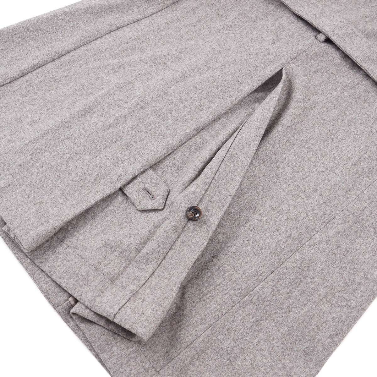 Boglioli Brushed Flannel Wool Overcoat