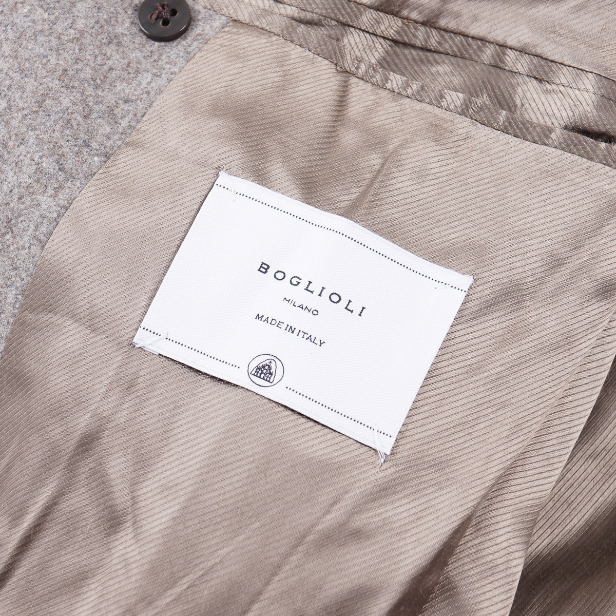 Boglioli Brushed Flannel Wool Overcoat