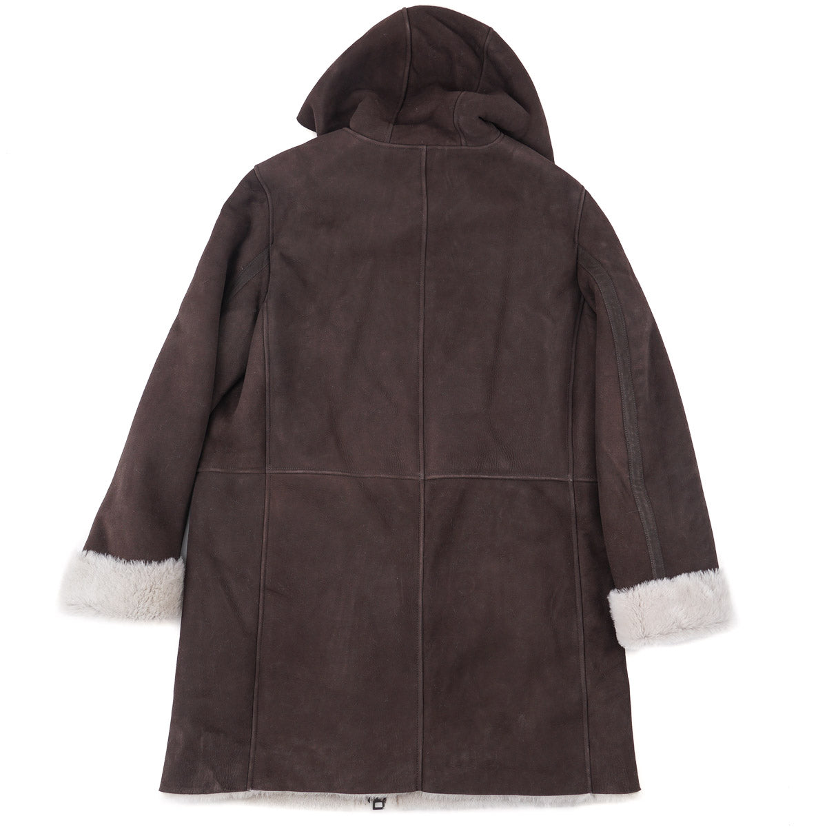 Boglioli Shearling Leather Hooded Parka