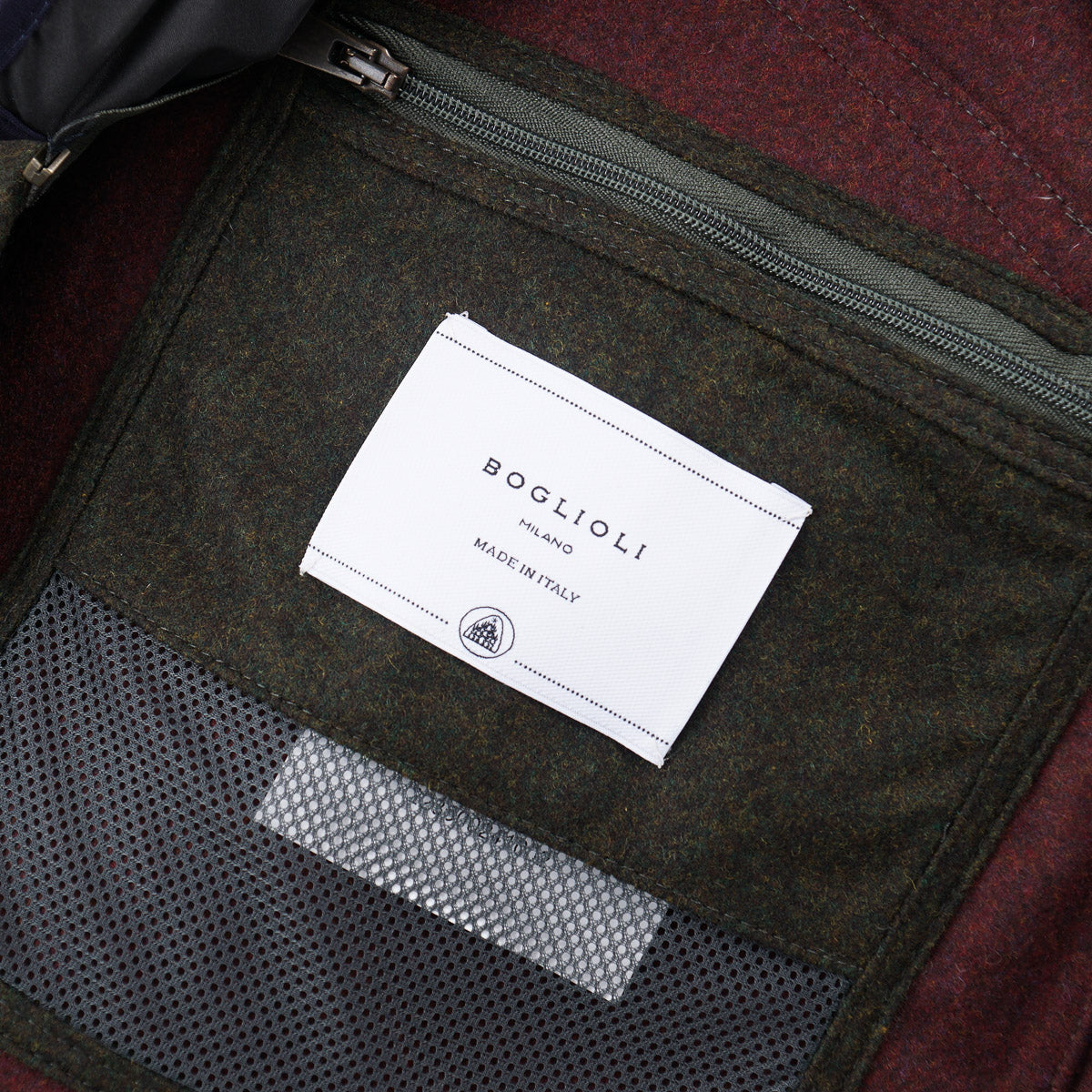 Boglioli Wool Jacket with Quilted Liner
