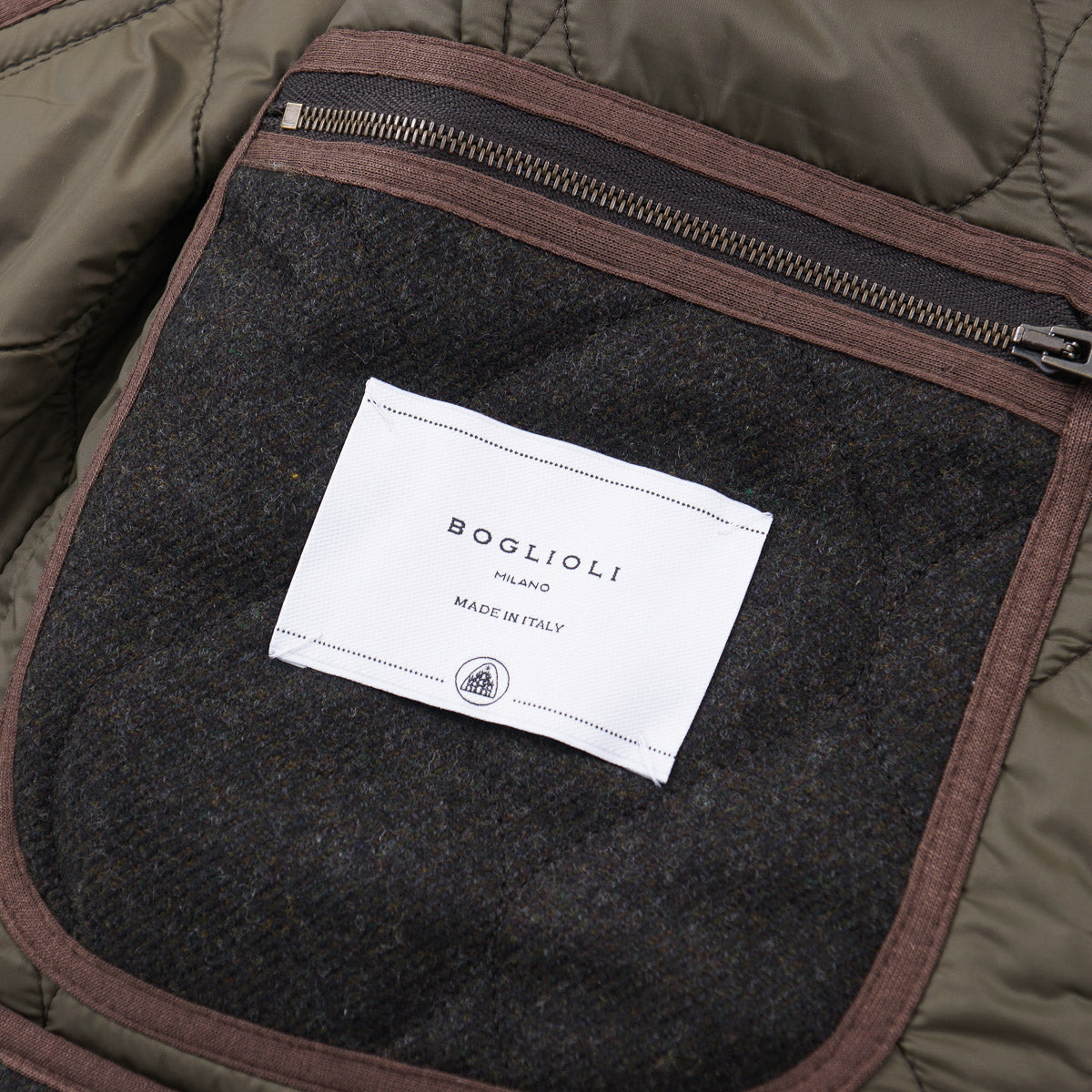 Boglioli Quilted Wool 'Mondadori' Jacket