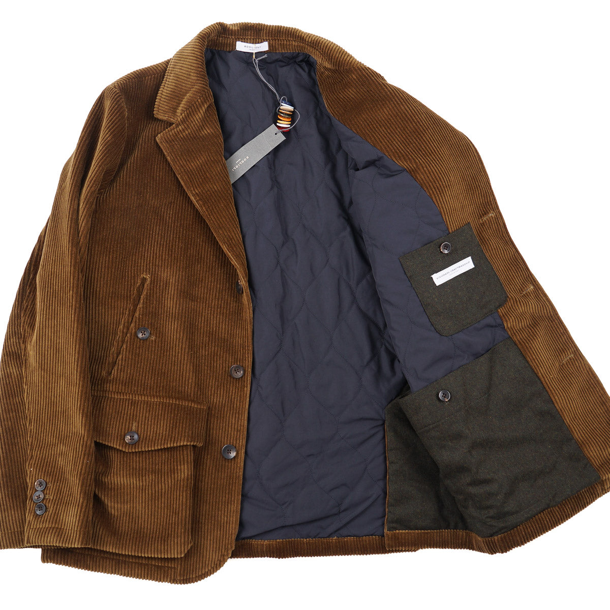 Boglioli Padded Insulated Corduroy Field Blazer