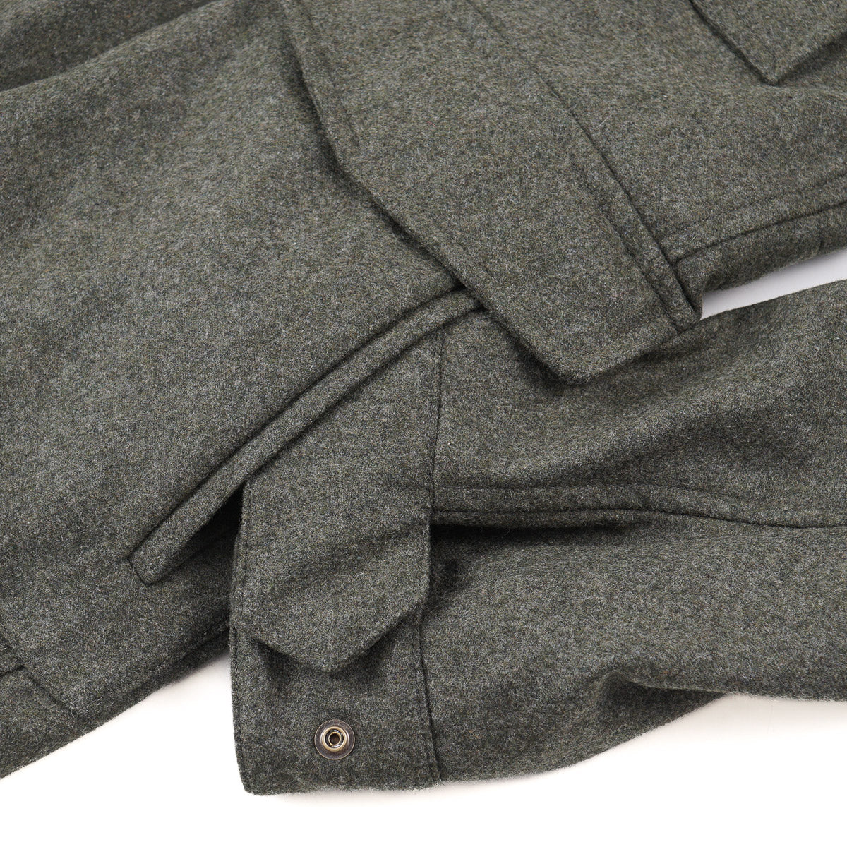 Boglioli Padded Flannel Wool Hooded Parka