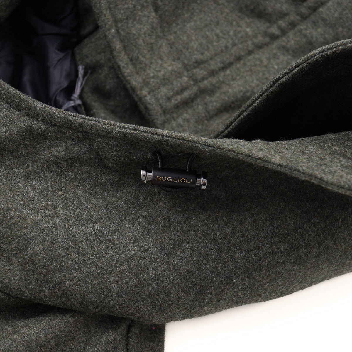Boglioli Padded Flannel Wool Hooded Parka