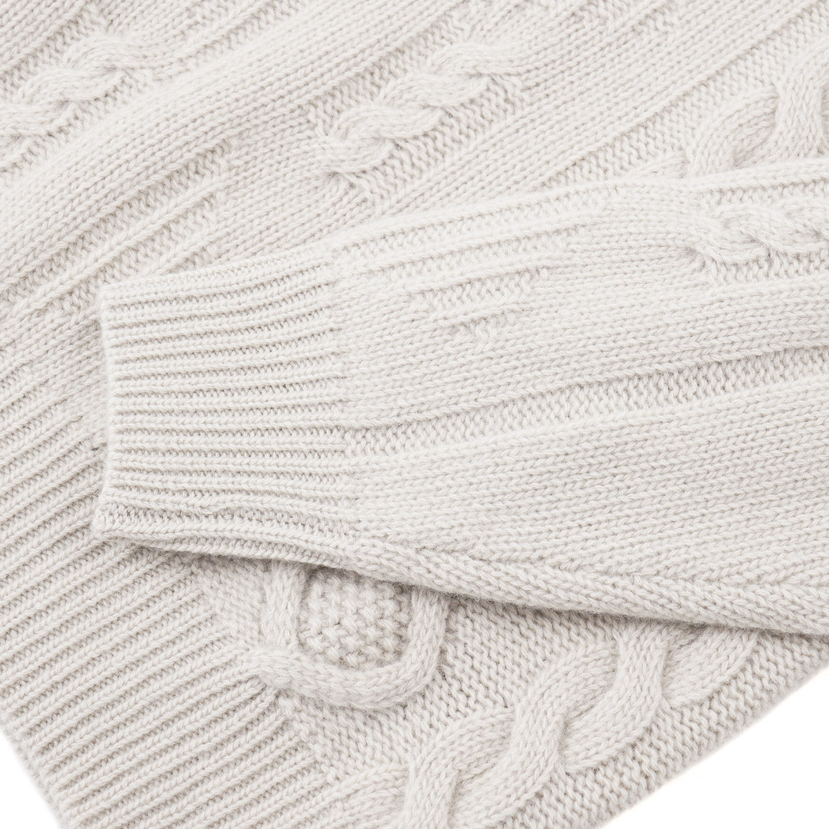 Boglioli Cable Knit Plush Wool Sweater
