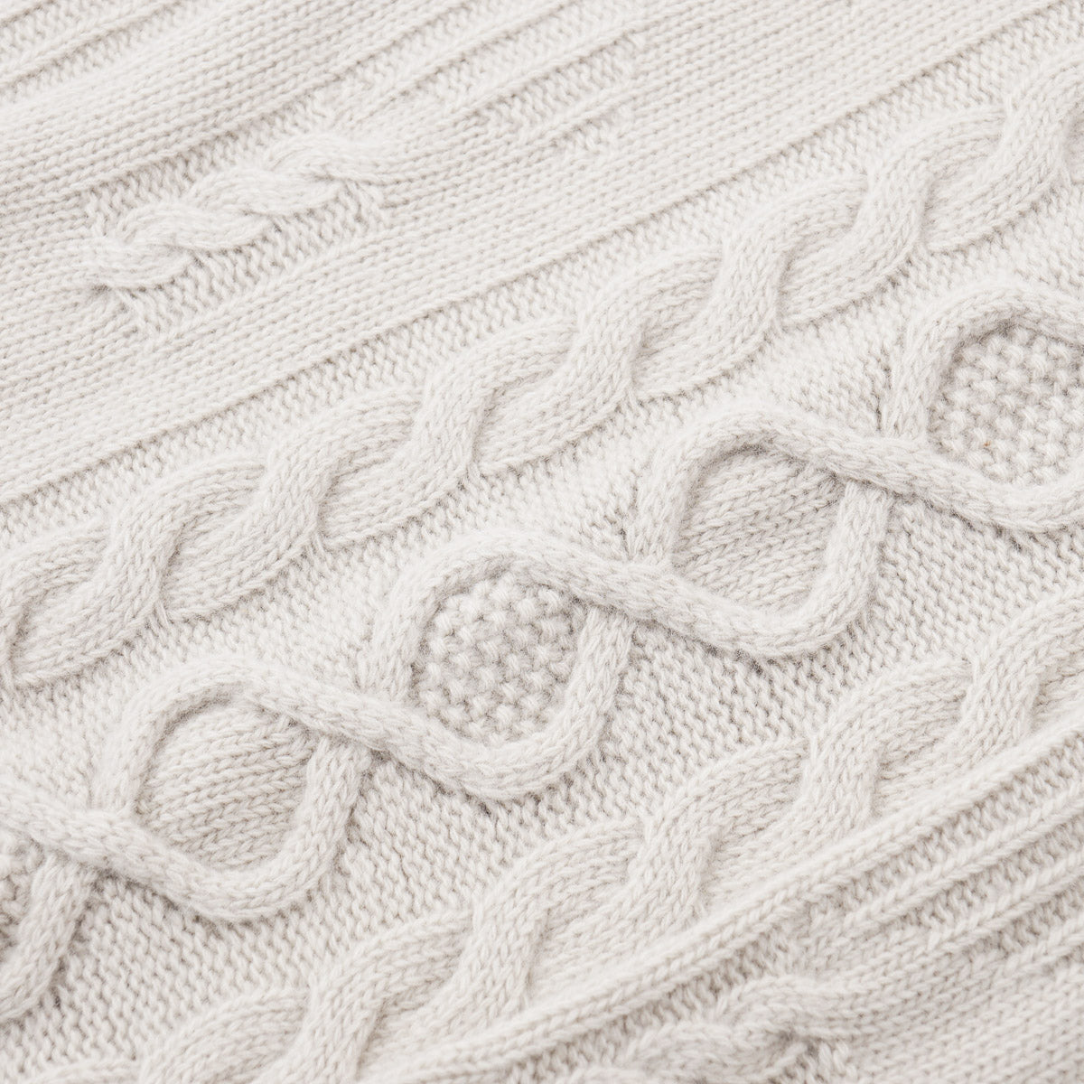 Boglioli Cable Knit Plush Wool Sweater