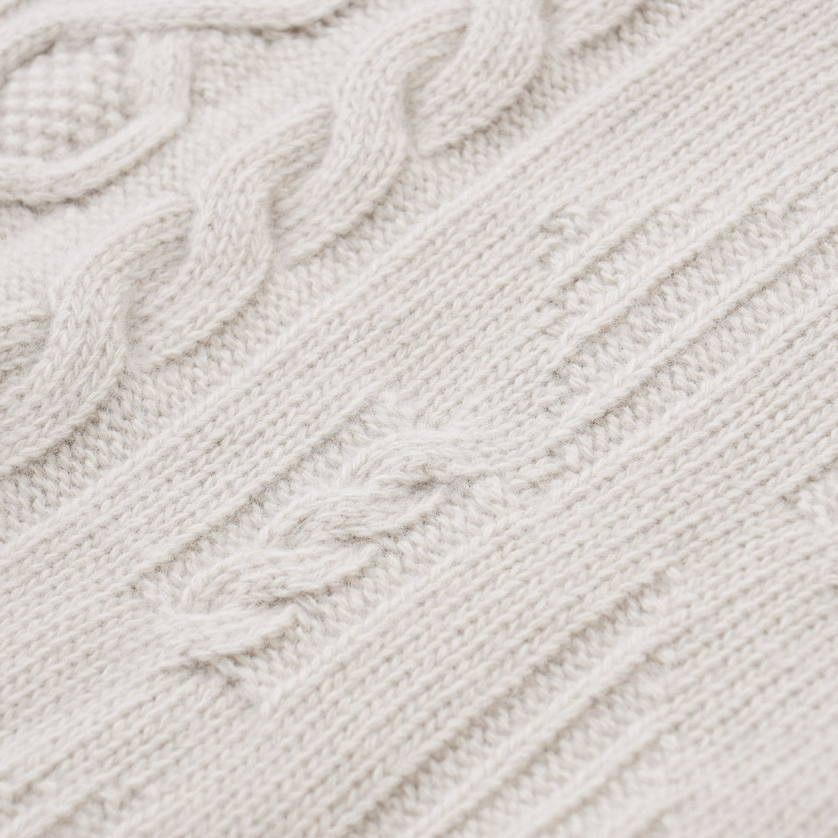 Boglioli Cable Knit Plush Wool Sweater