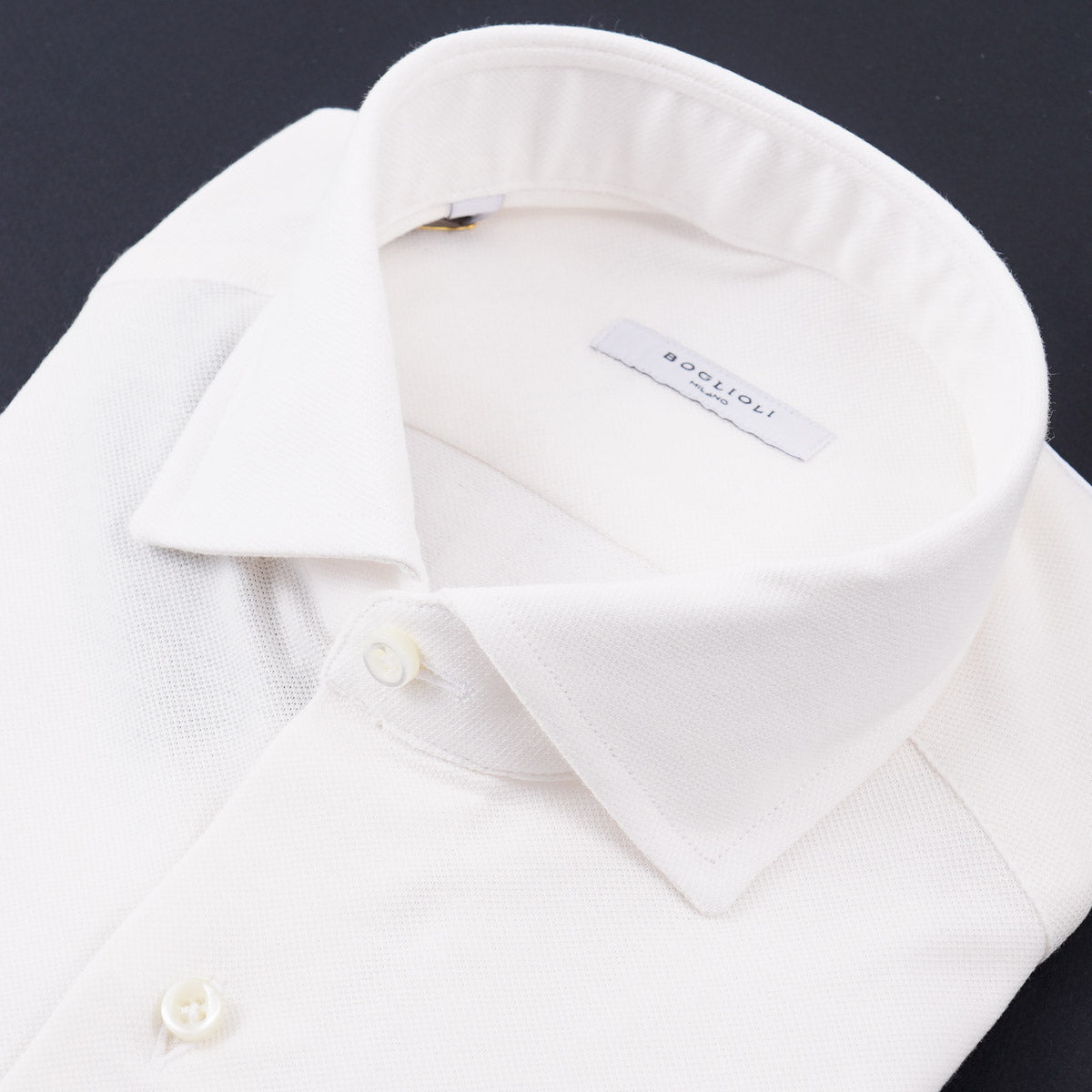Boglioli Slim-Fit Pique Knit Cotton Shirt - Top Shelf Apparel