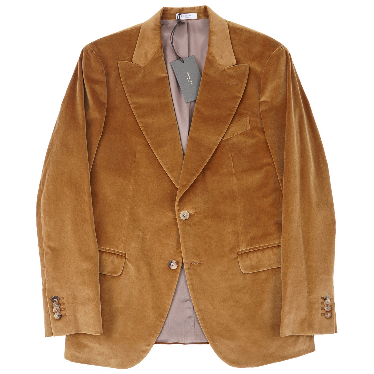 Boglioli Peak Lapel Velvet Blazer