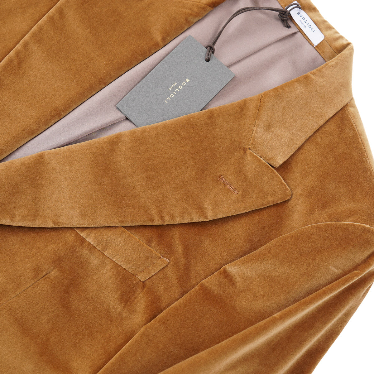 Boglioli Peak Lapel Velvet Blazer