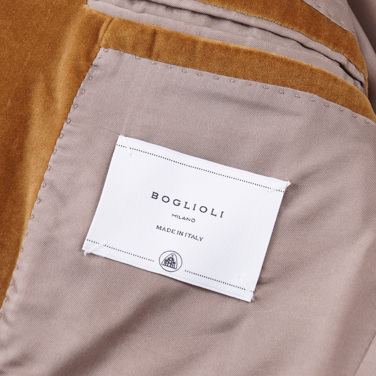 Boglioli Peak Lapel Velvet Blazer