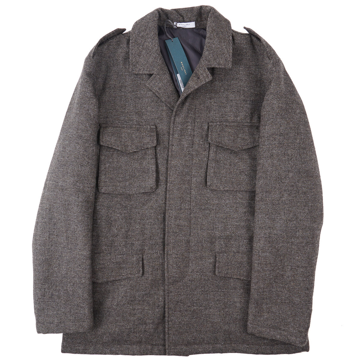 Boglioli Padded Flannel Wool Field Jacket