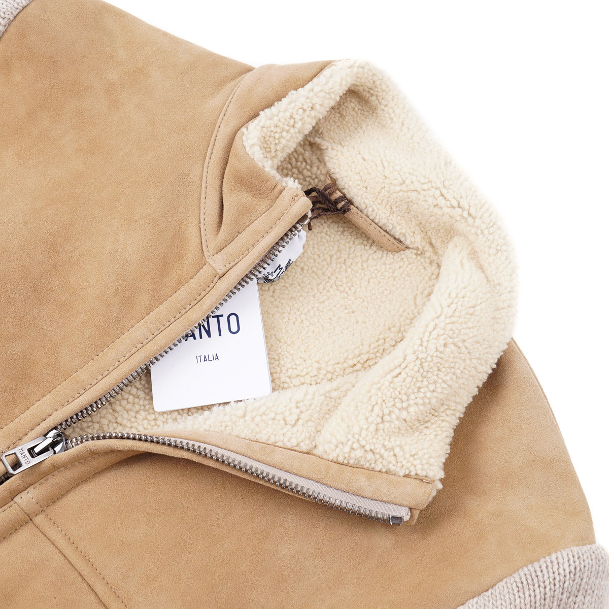 Manto Shearling and Knit Cashmere Jacket
