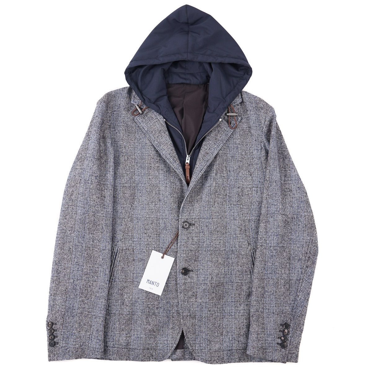 Manto Cashmere Blazer Jacket with Hood