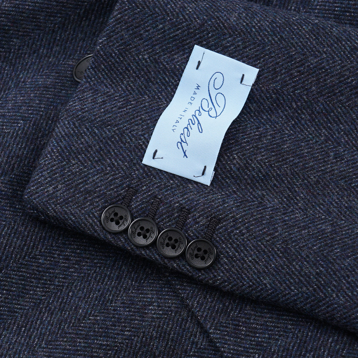 Belvest Soft Herringbone Wool Sport Coat