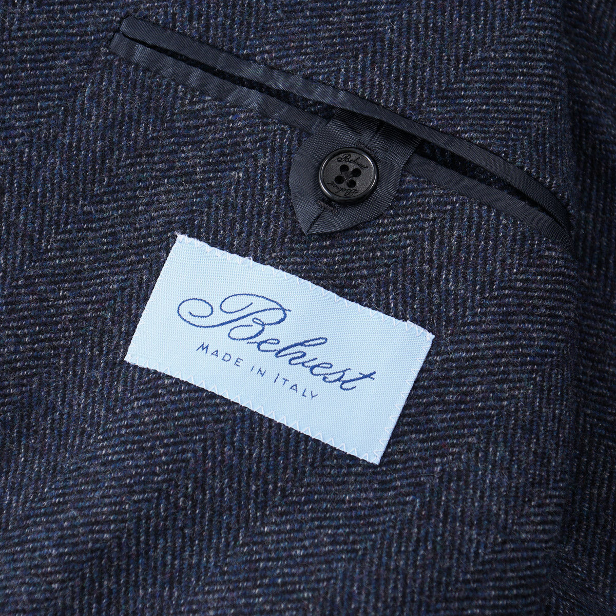 Belvest Soft Herringbone Wool Sport Coat