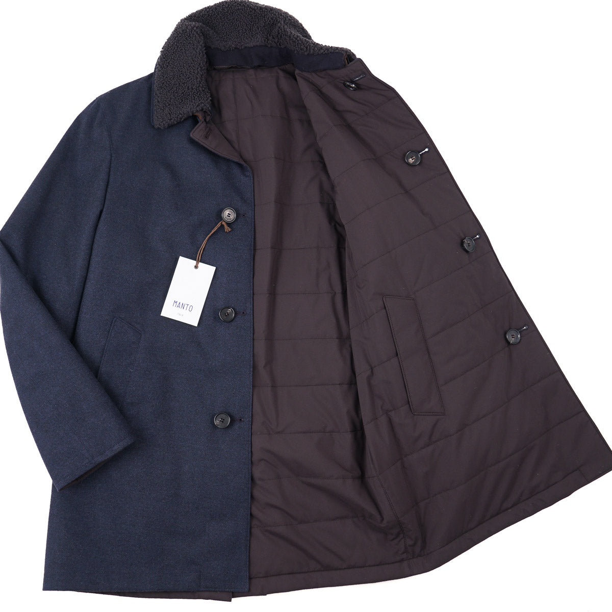 Manto Reversible Cashmere Overcoat