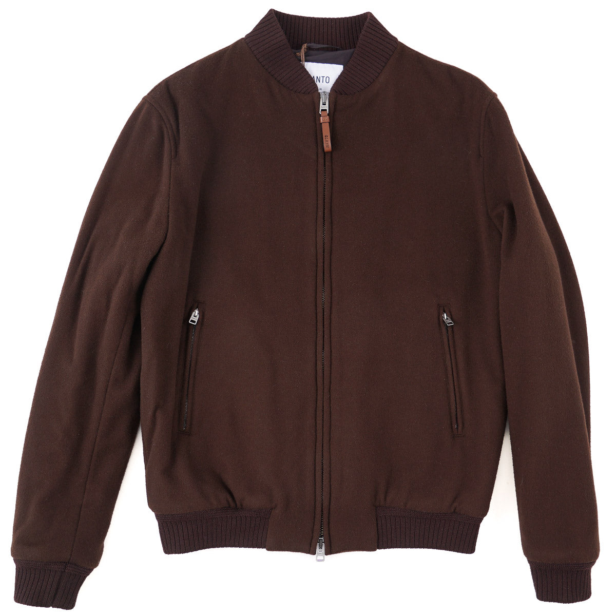 Manto Flannel Cashmere Bomber Jacket