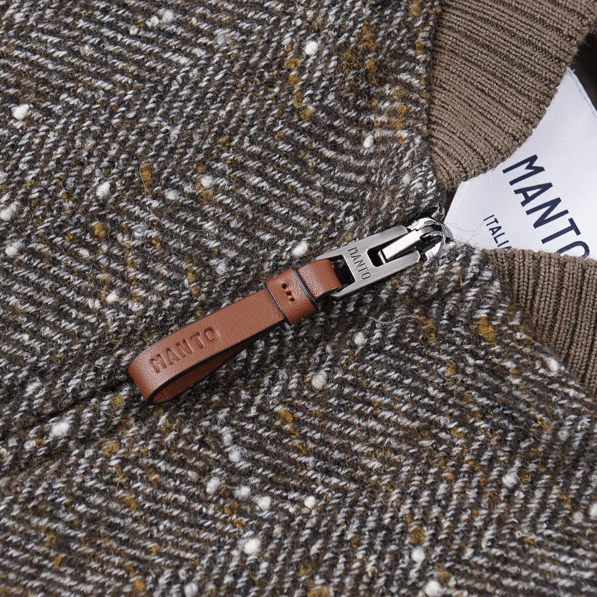 Manto Bomber Jacket with Tweed Front