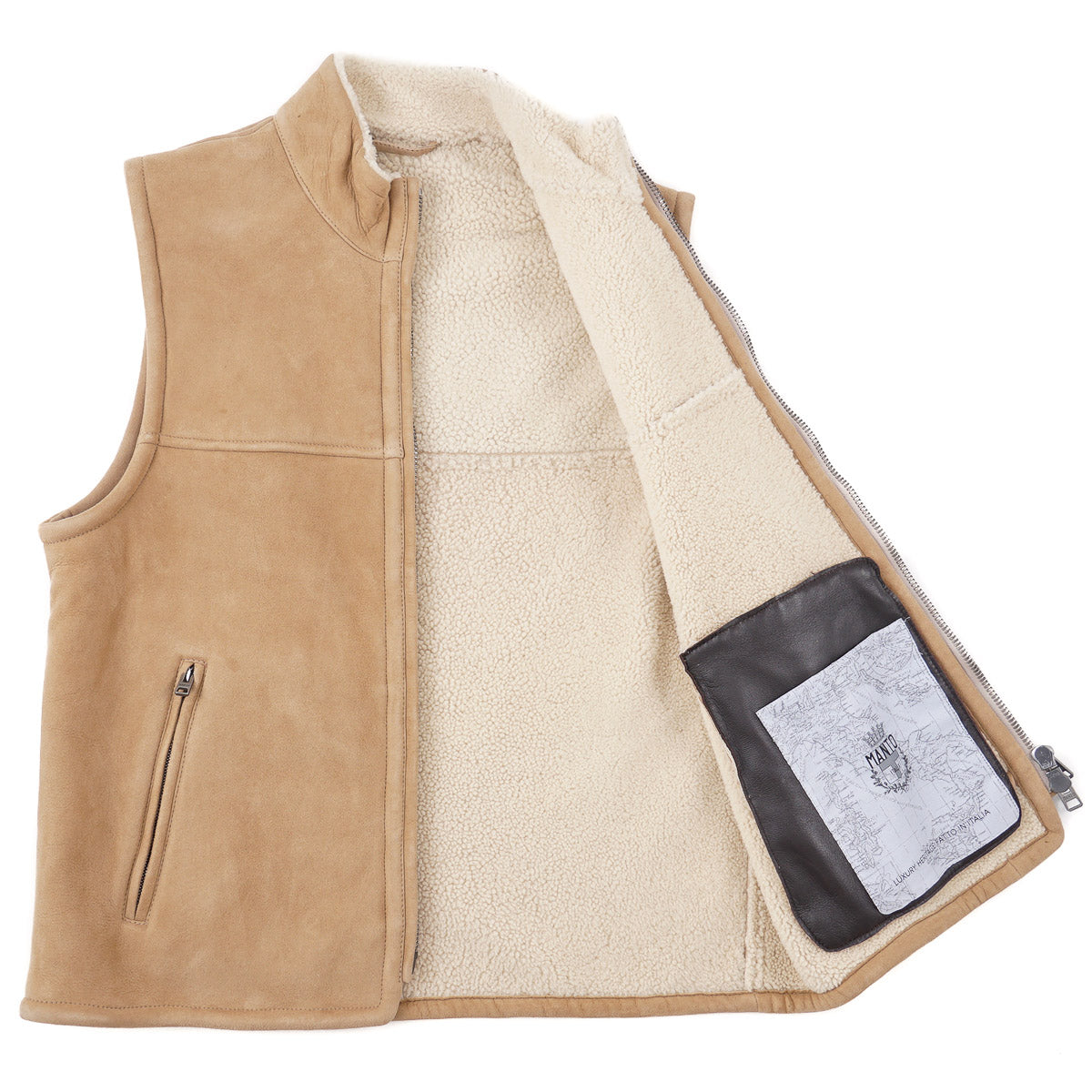Manto Shearling Leather Outerwear Vest