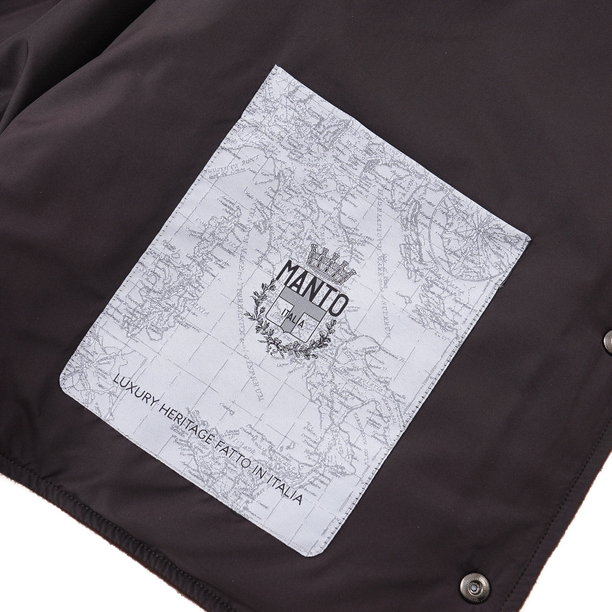 Manto Flannel Cashmere Vest with Hood