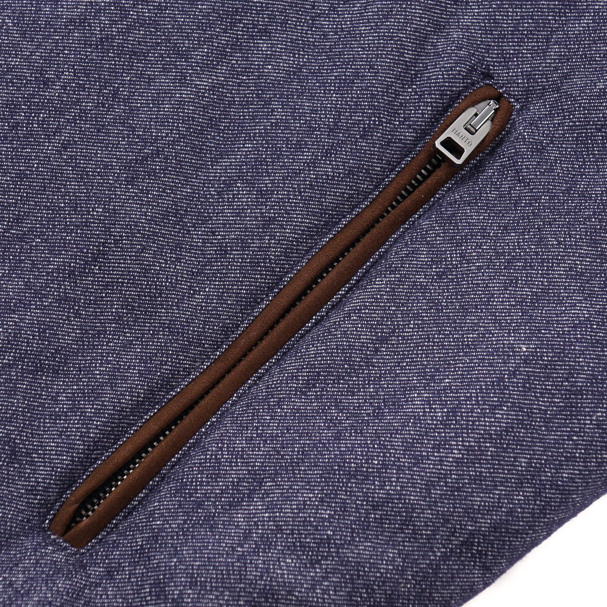 Manto Twill Cashmere Vest with Hood
