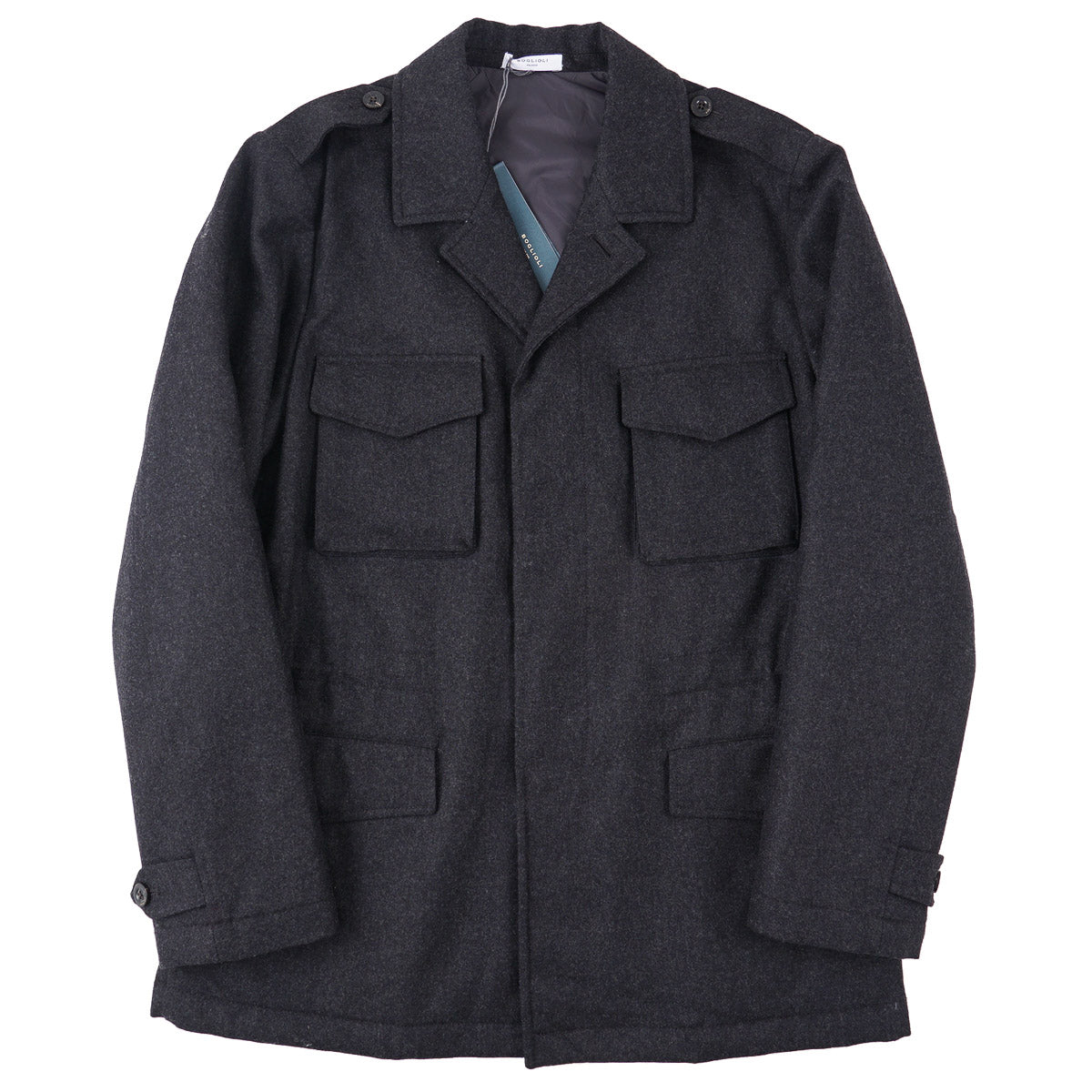 Boglioli Padded Flannel Wool Field Jacket