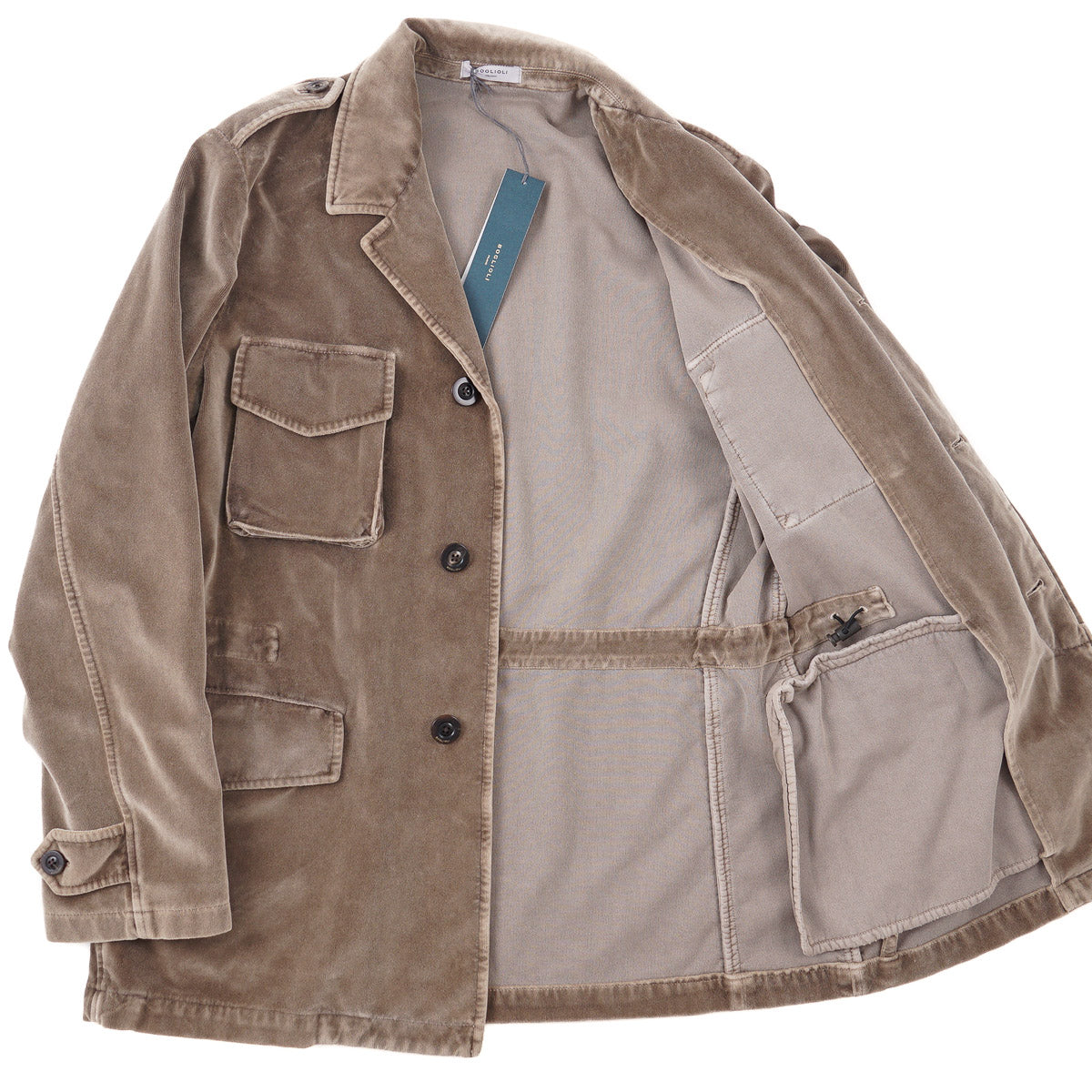 Boglioli Velvet Cotton Field Jacket