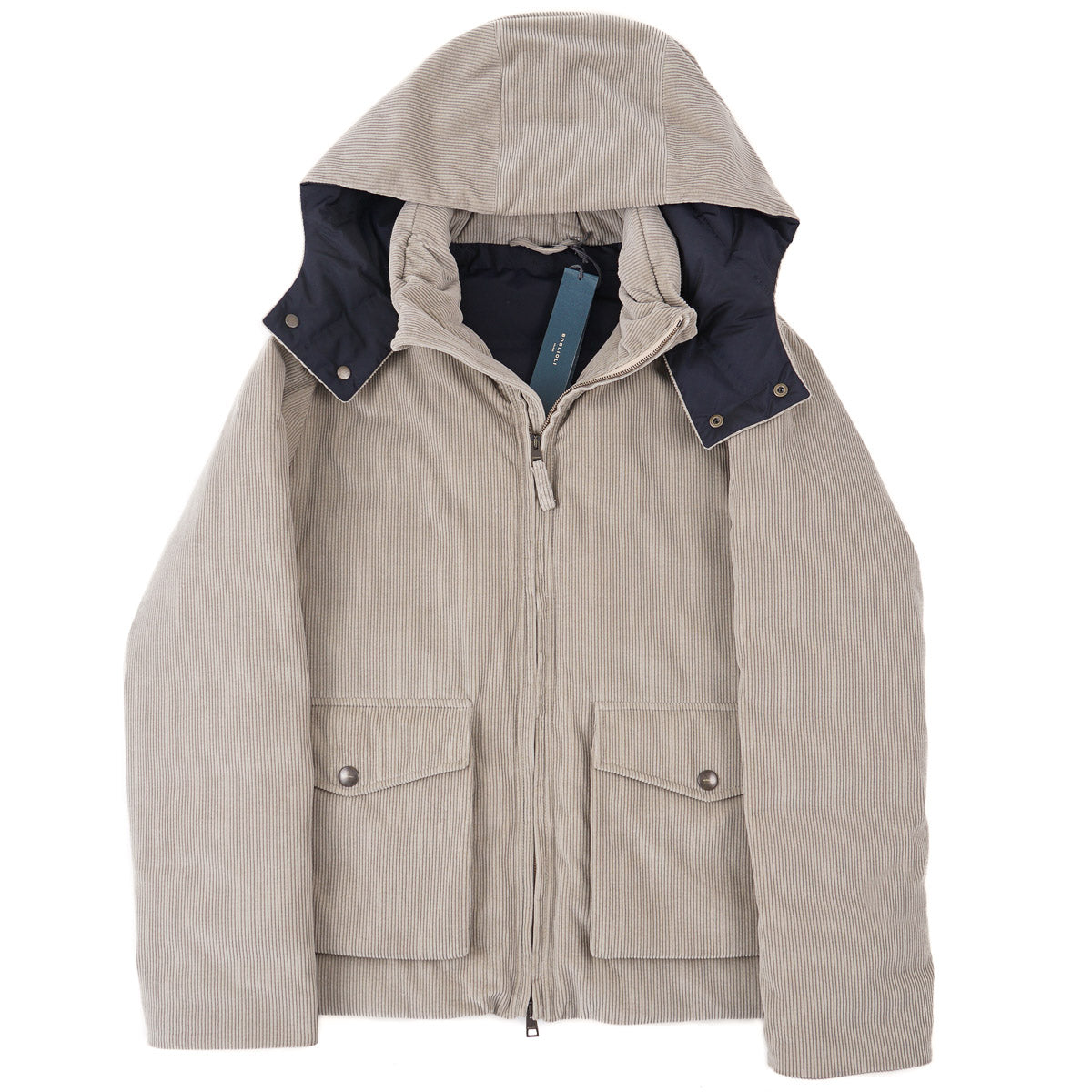 Boglioli Corduroy Hooded Down Jacket