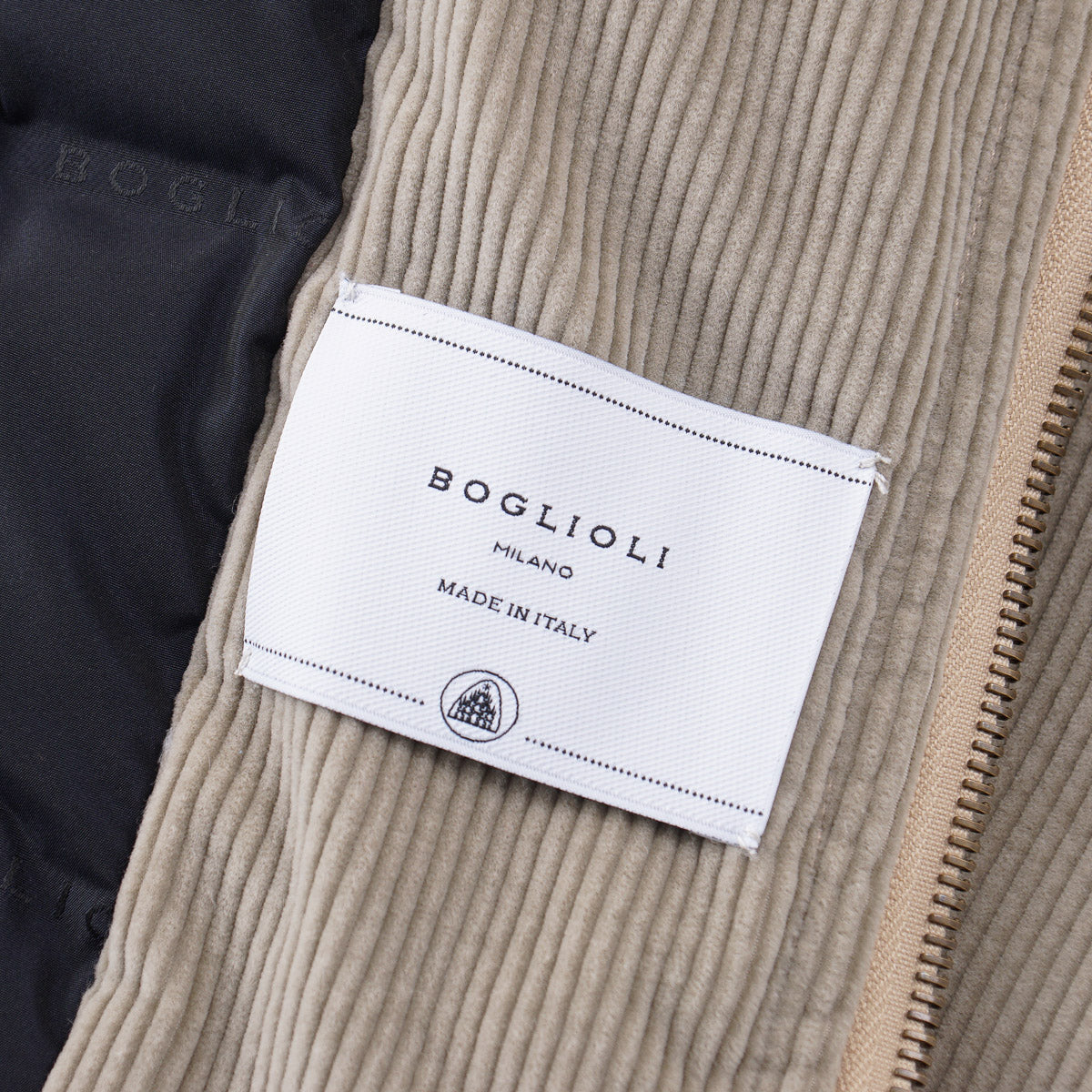 Boglioli Corduroy Hooded Down Jacket