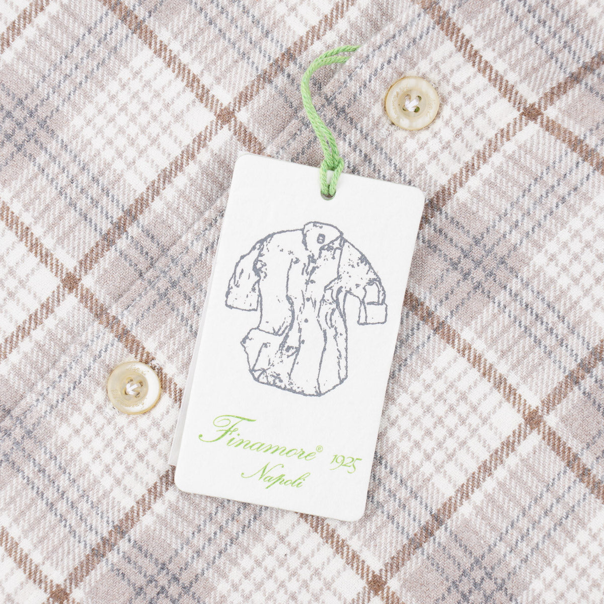 Finamore Flannel Cotton-Cashmere Shirt