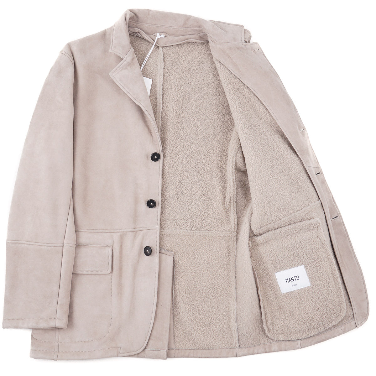 Manto Shearling Leather Blazer-Jacket - Top Shelf Apparel