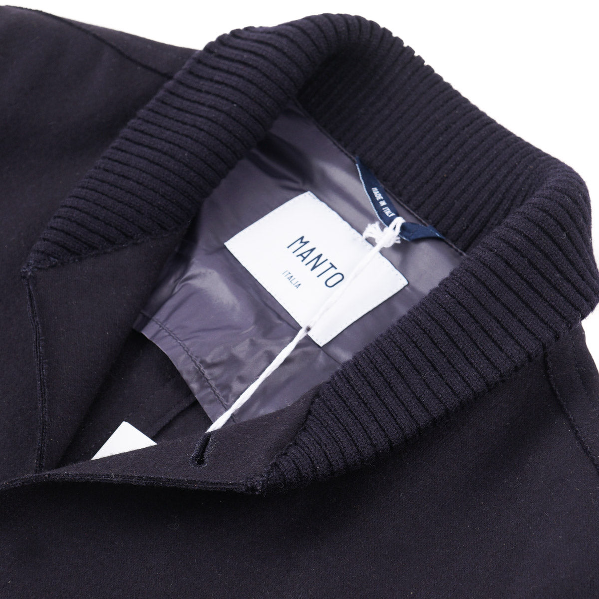 Manto Wool-Cashmere Jacket with Knit Collar - Top Shelf Apparel
