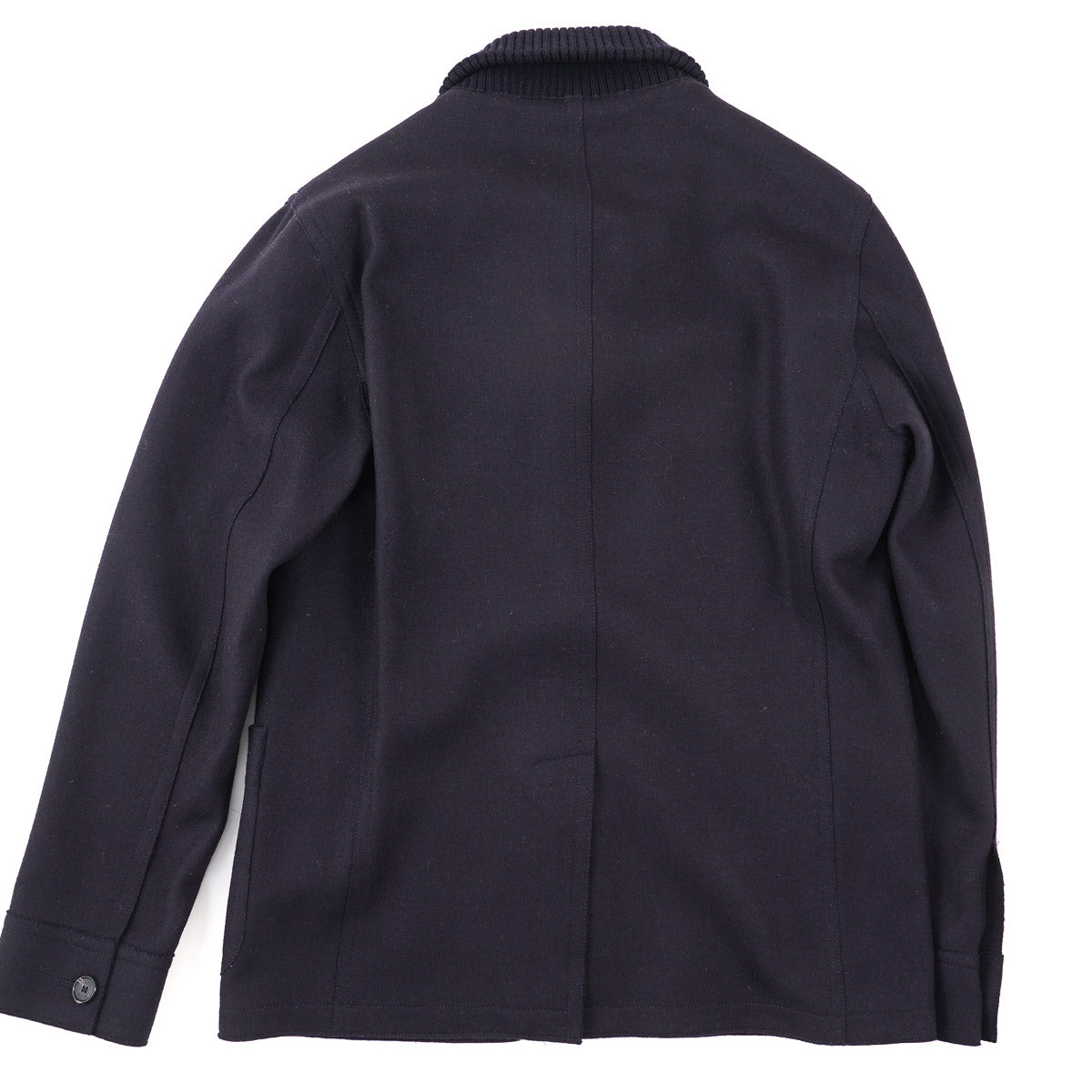 Manto Wool-Cashmere Jacket with Knit Collar - Top Shelf Apparel