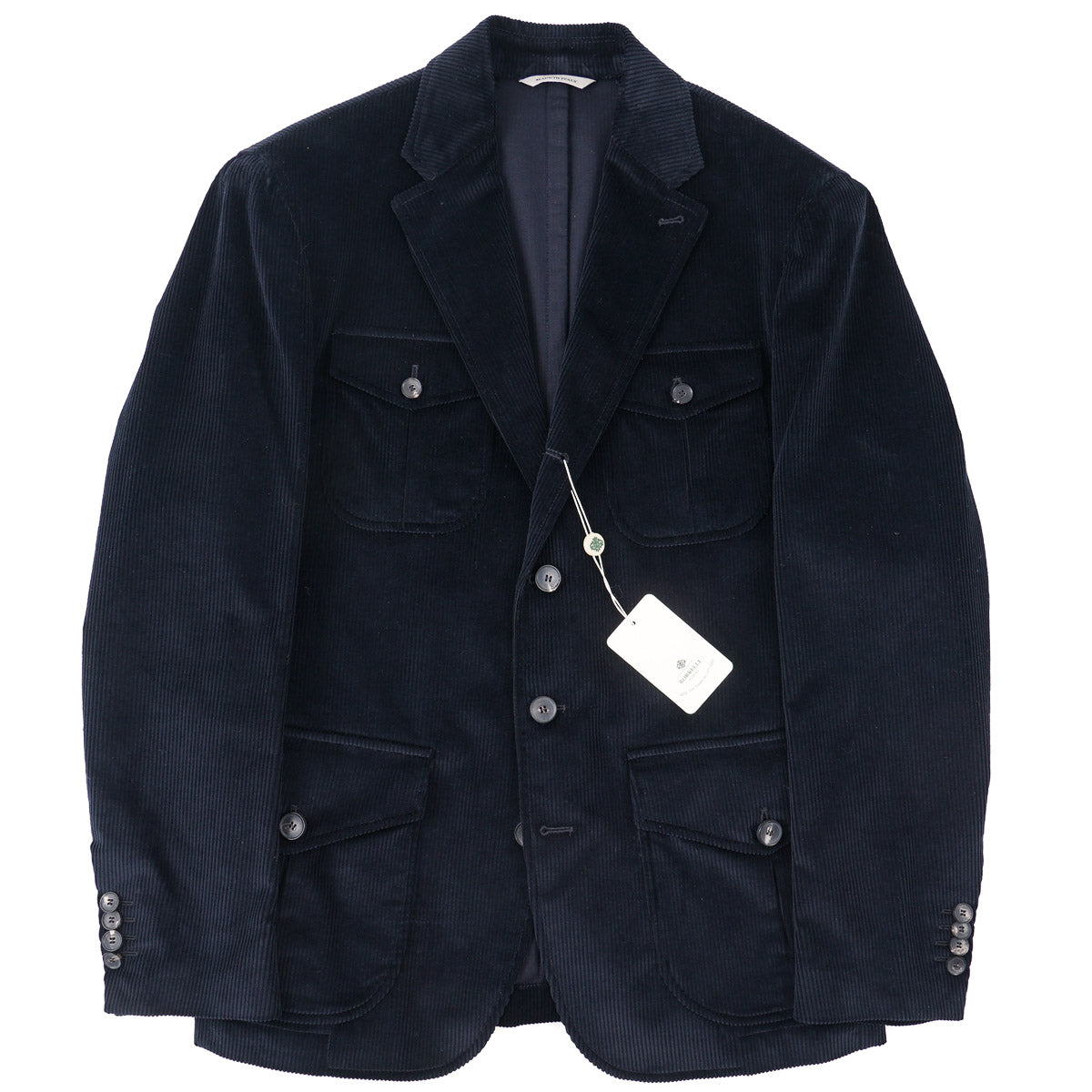 Luigi Borrelli Corduroy Cotton Field Blazer