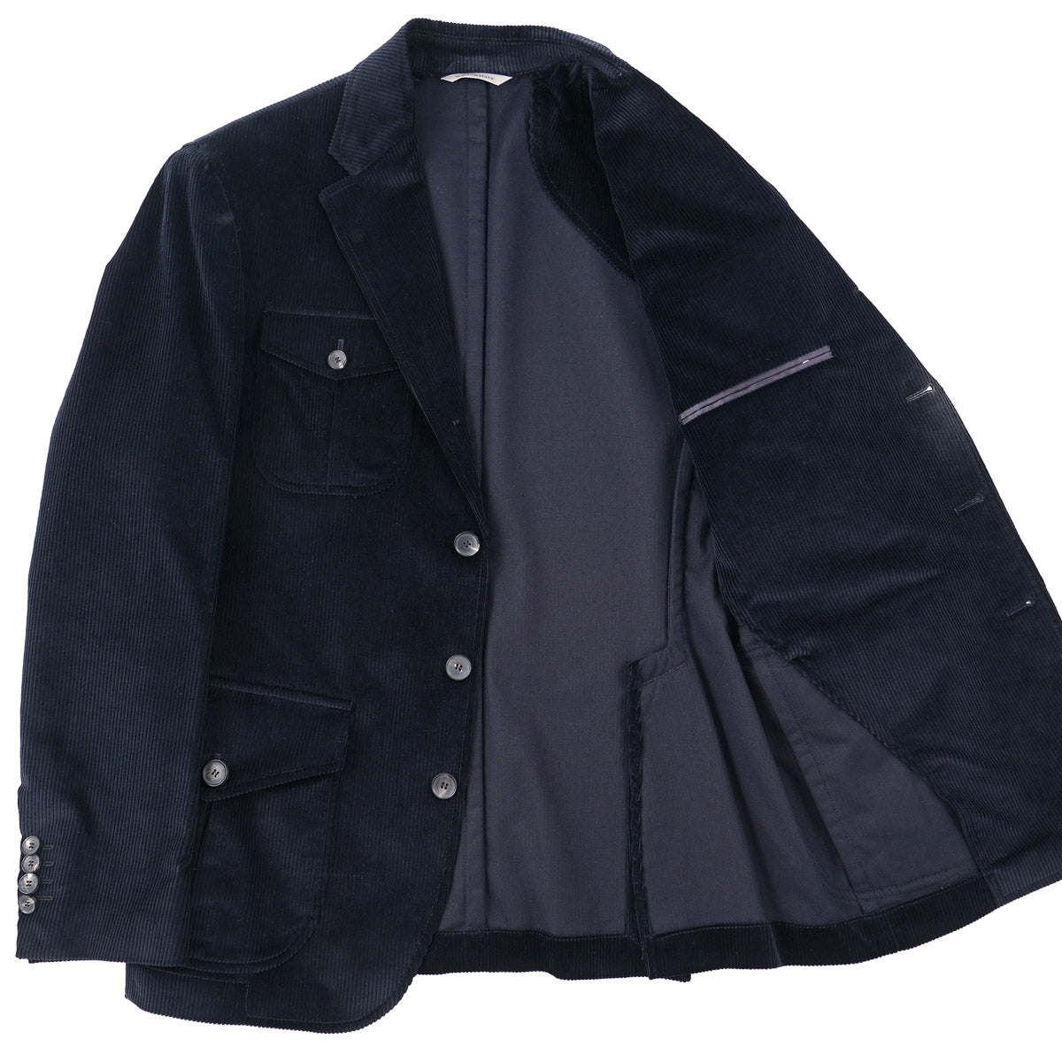 Luigi Borrelli Corduroy Cotton Field Blazer