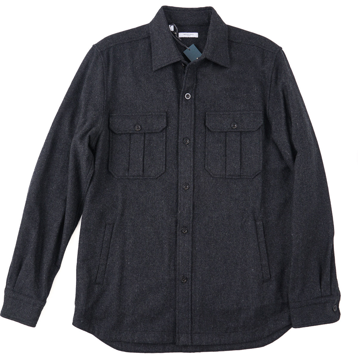 Boglioli 14 Micron Flannel Wool Overshirt