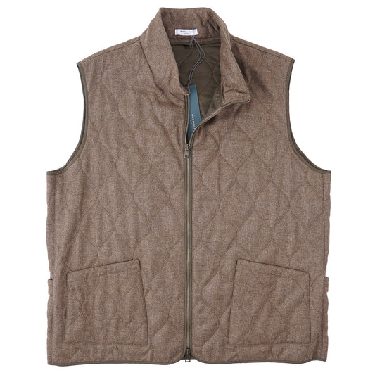 Boglioli Quilted Flannel Wool Vest