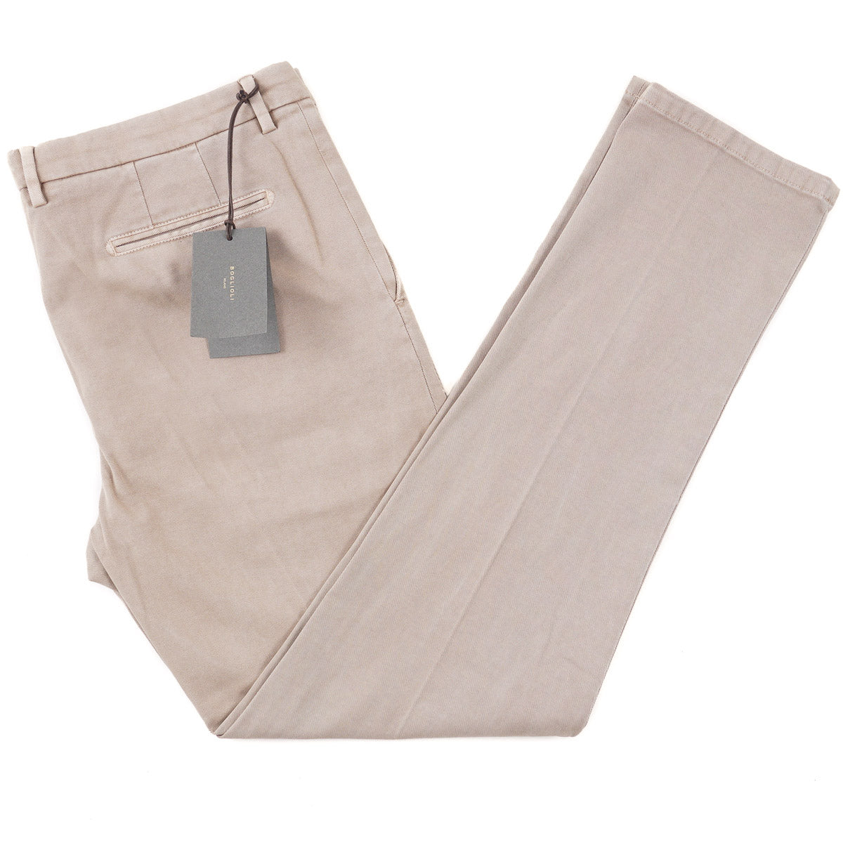 Boglioli Tailored-Fit Twill Cotton Pants