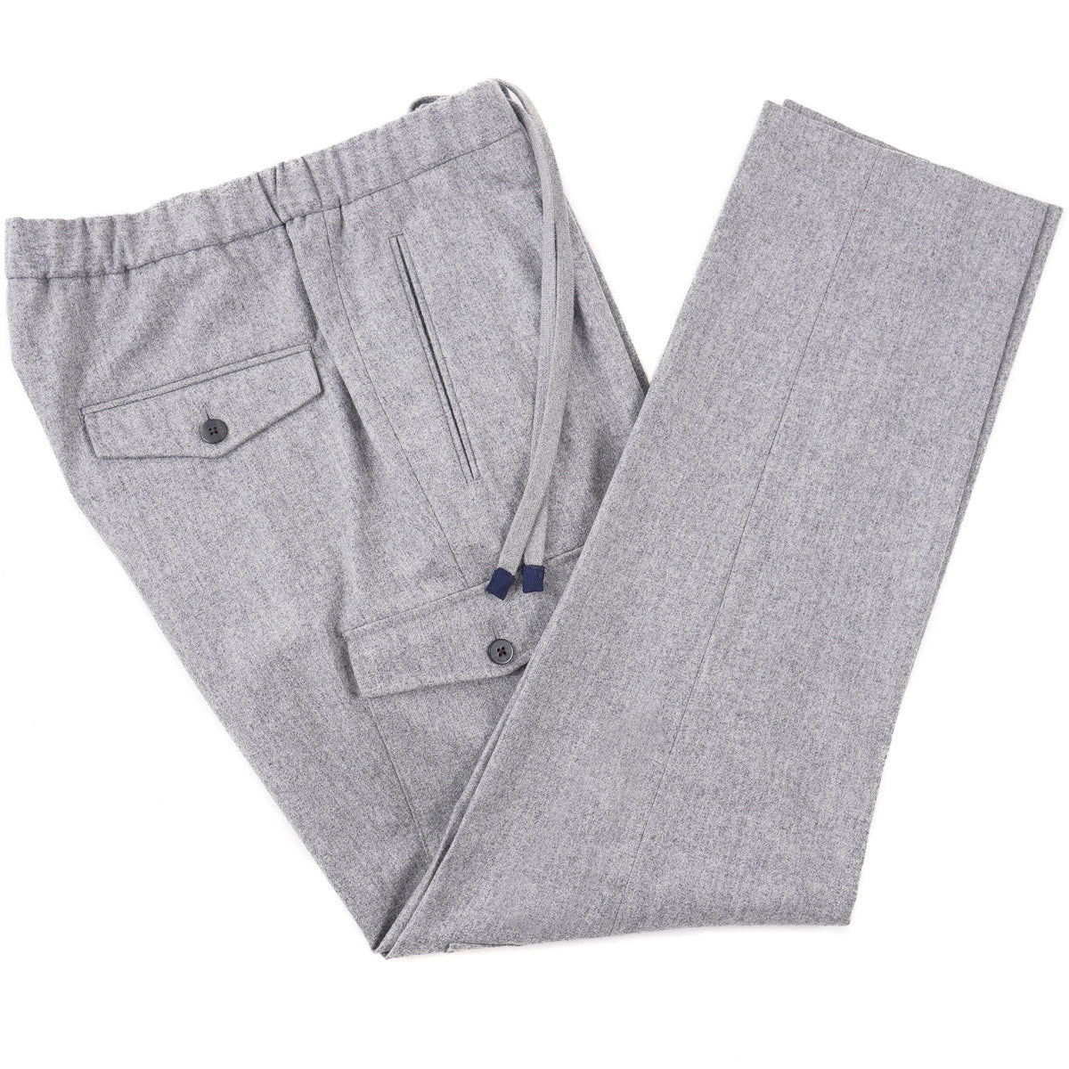 Boglioli Flannel Wool Drawstring Pants