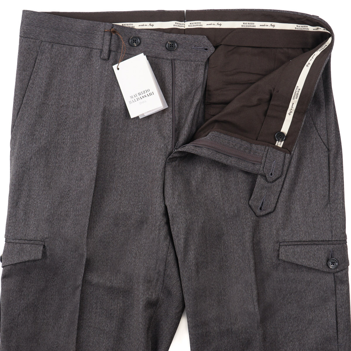 Maurizio Baldassari Wool Cargo Pants