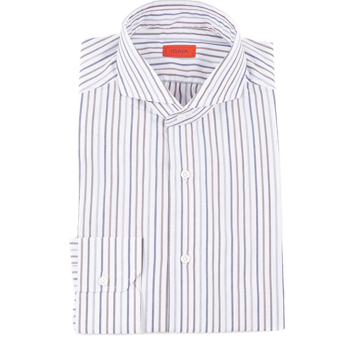 Isaia Tailored-Fit 'Mix' Cotton Shirt - Top Shelf Apparel