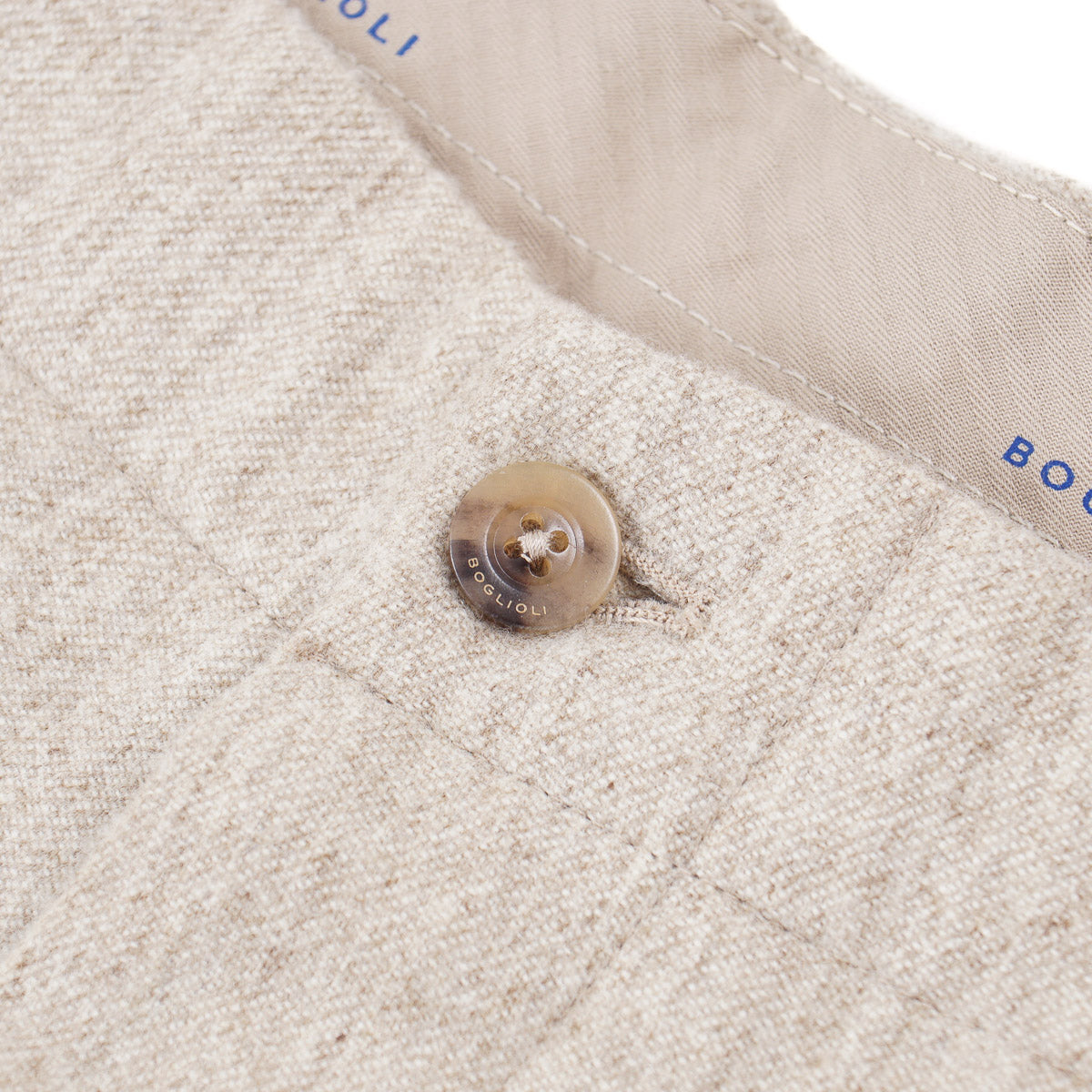 Boglioli Regular-Fit Flannel Wool Pants