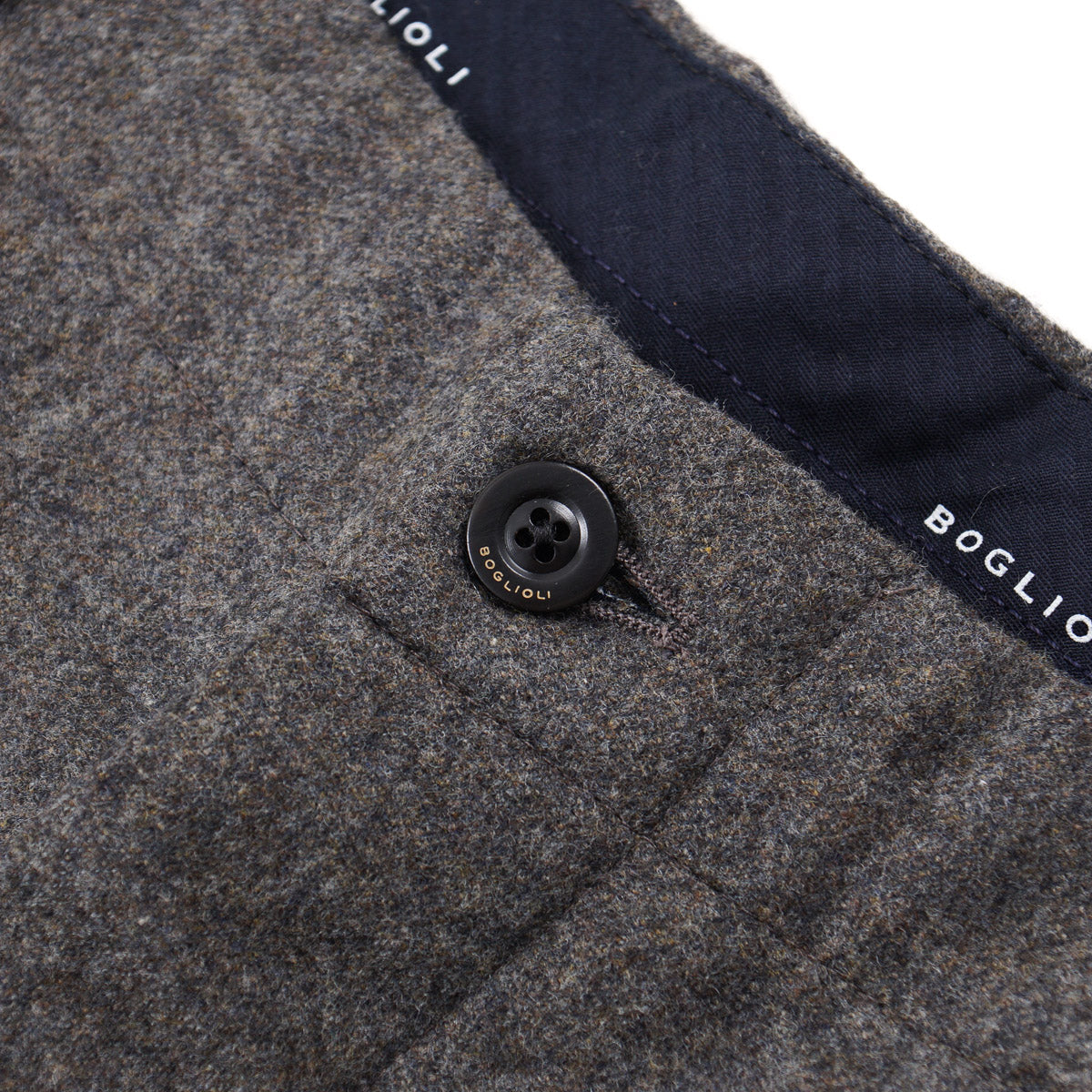 Boglioli Regular-Fit Flannel Wool Pants