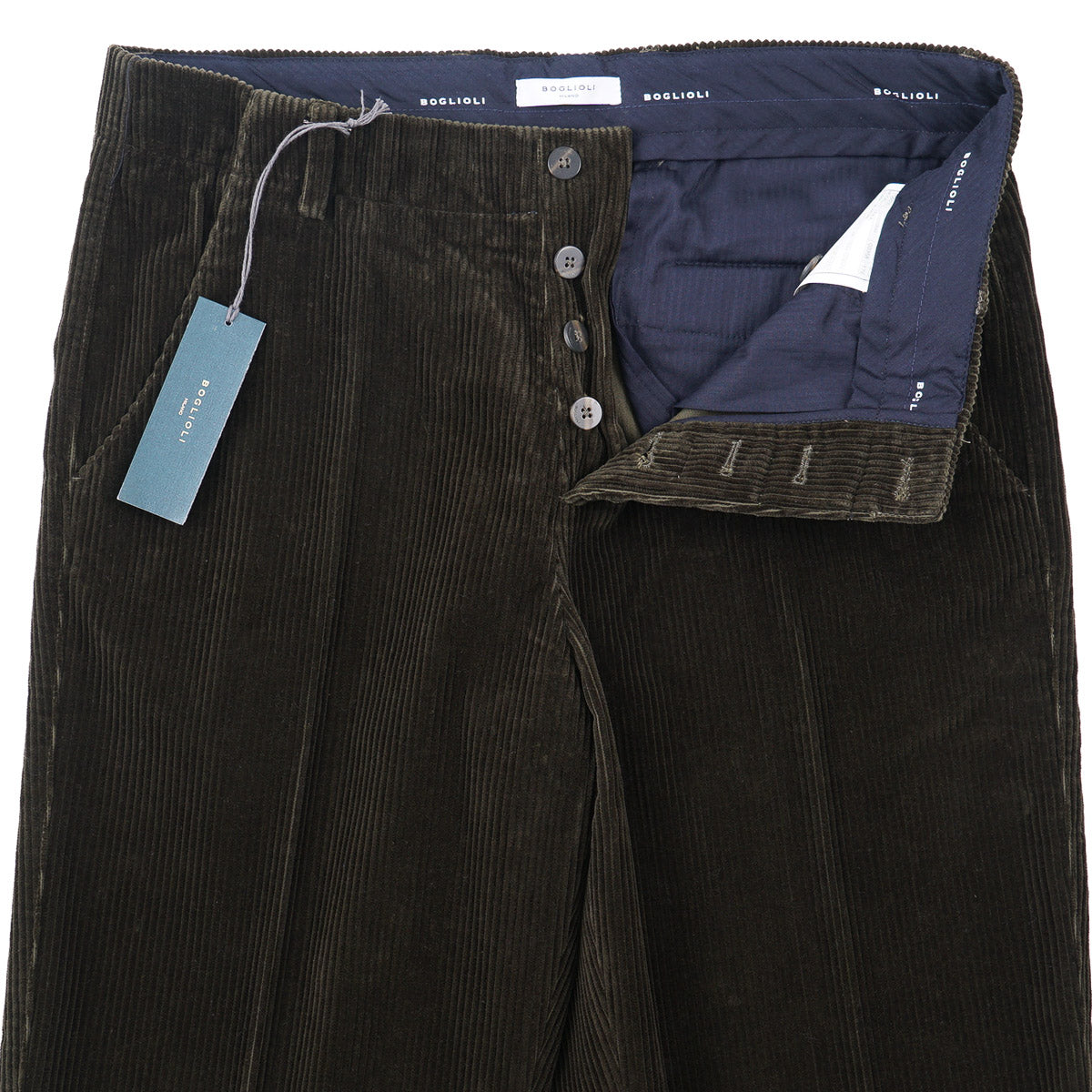 Boglioli Regular-Fit Corduroy Cotton Pants