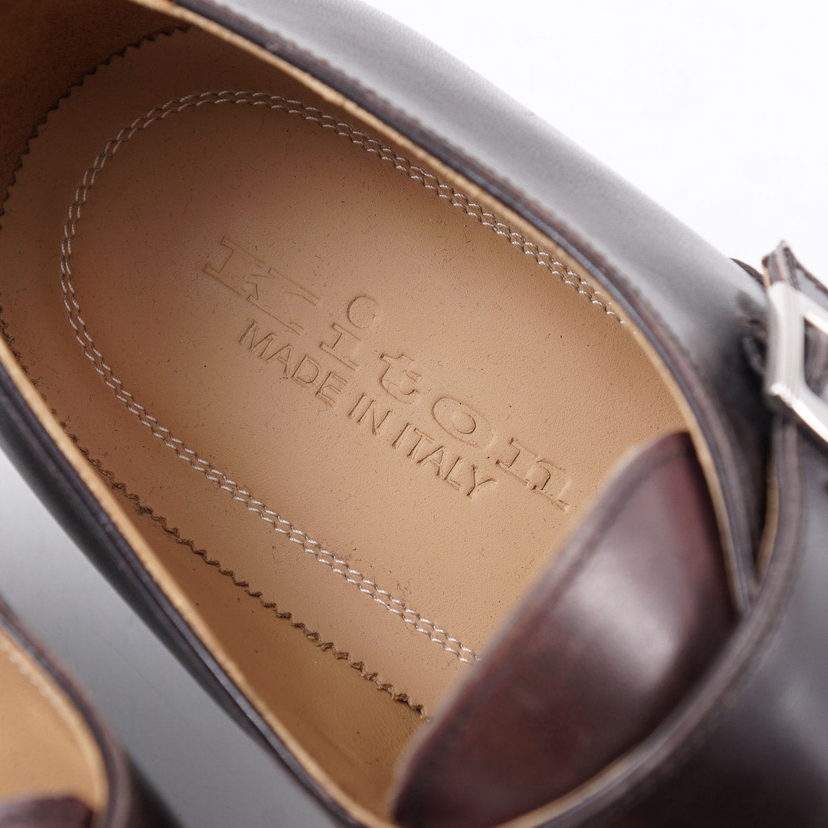 Kiton Burgundy Double Buckle Monk Strap - Top Shelf Apparel