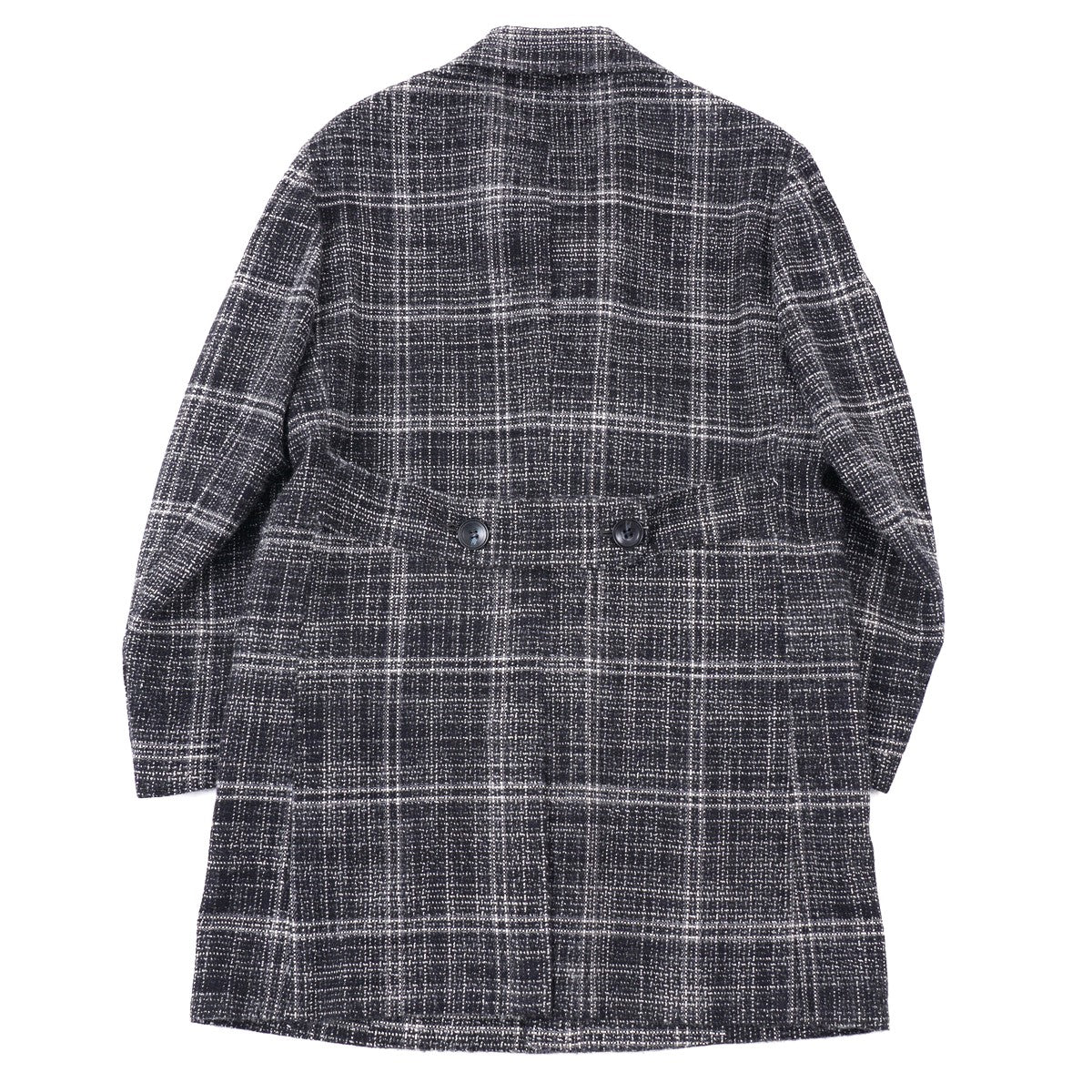 Kiton Woven Check Cashmere Overcoat - Top Shelf Apparel