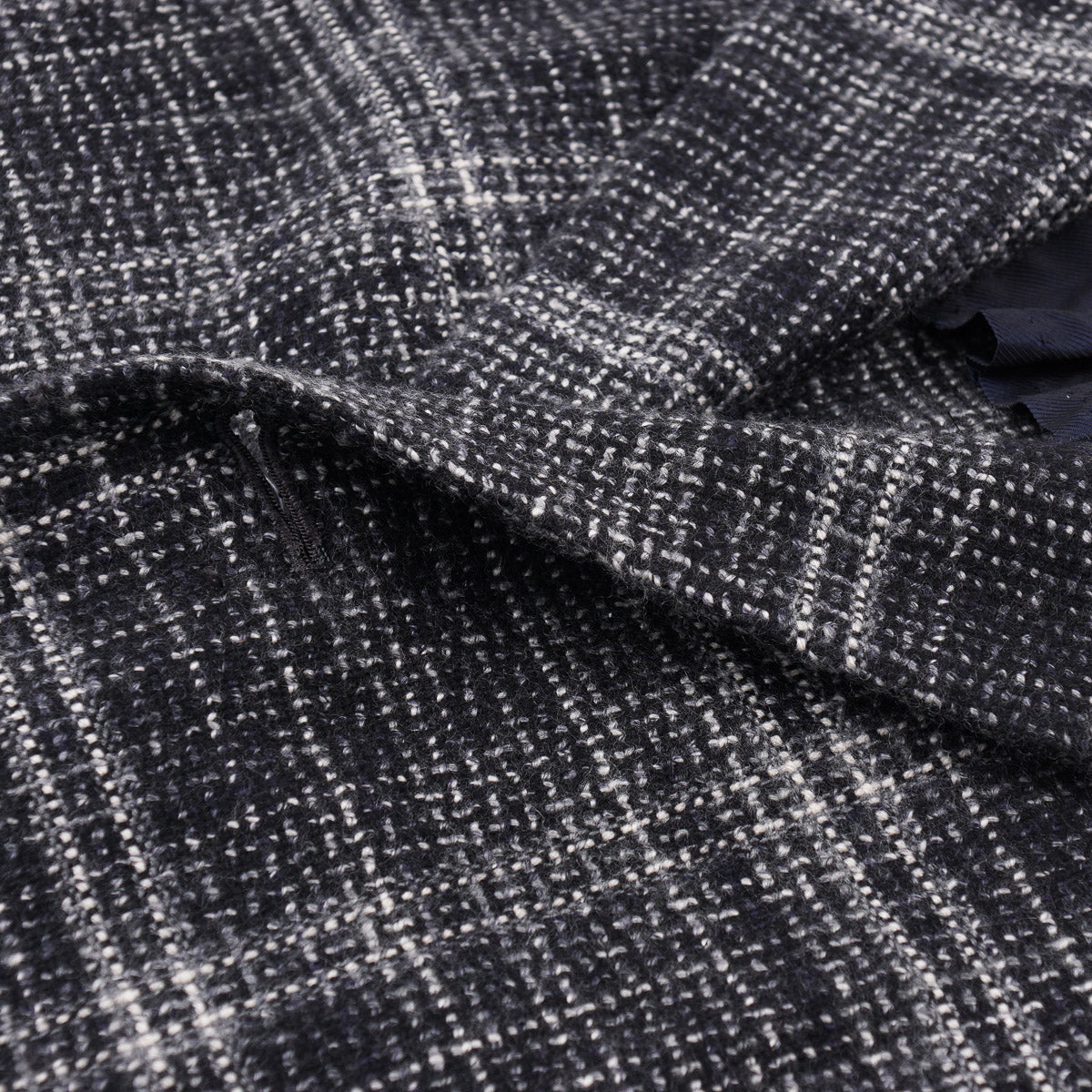 Kiton Woven Check Cashmere Overcoat - Top Shelf Apparel