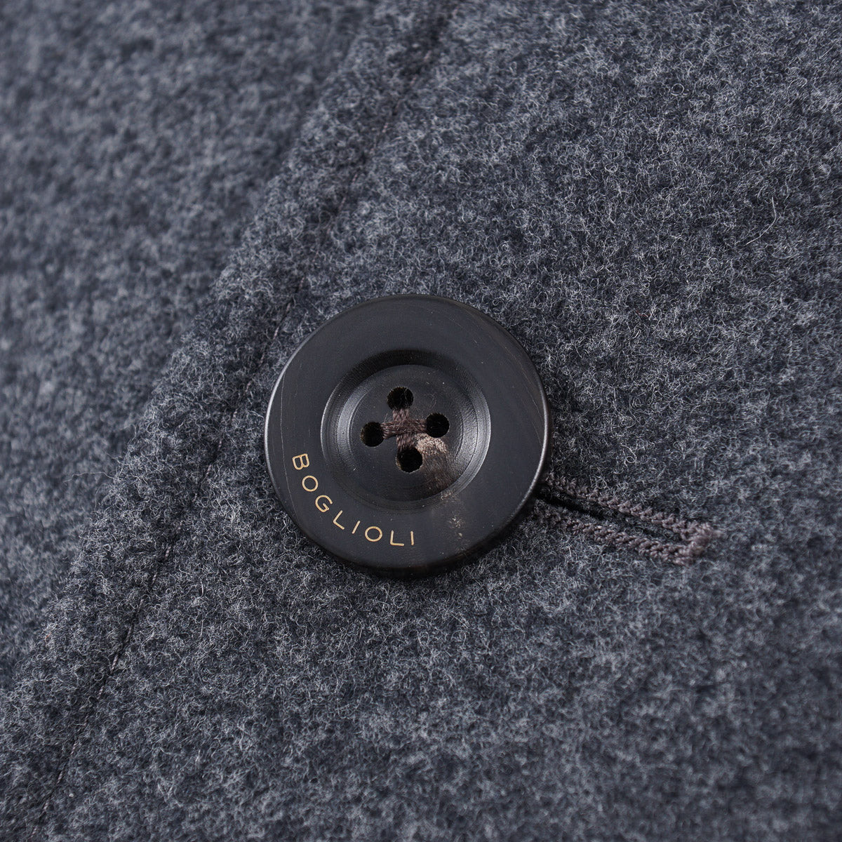 Boglioli Wool Overcoat with Knit Collar - Top Shelf Apparel