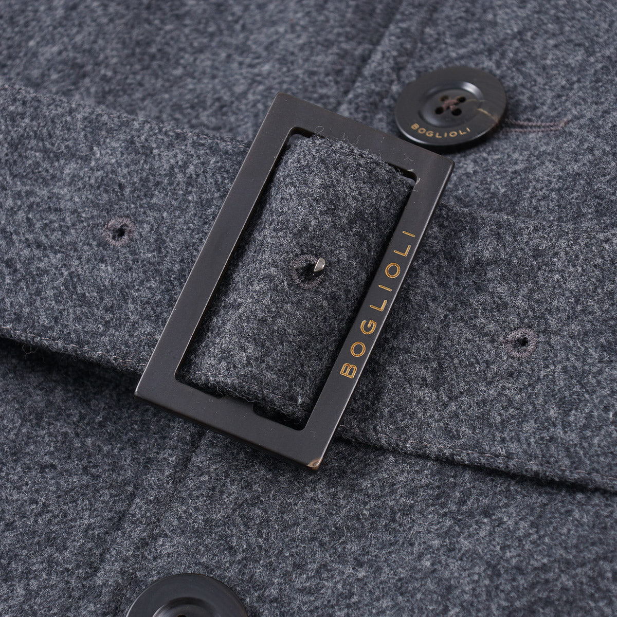 Boglioli Wool Overcoat with Knit Collar - Top Shelf Apparel